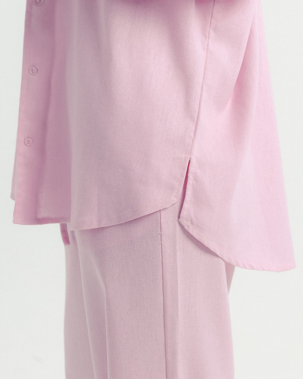 Pink Pure Linen Set