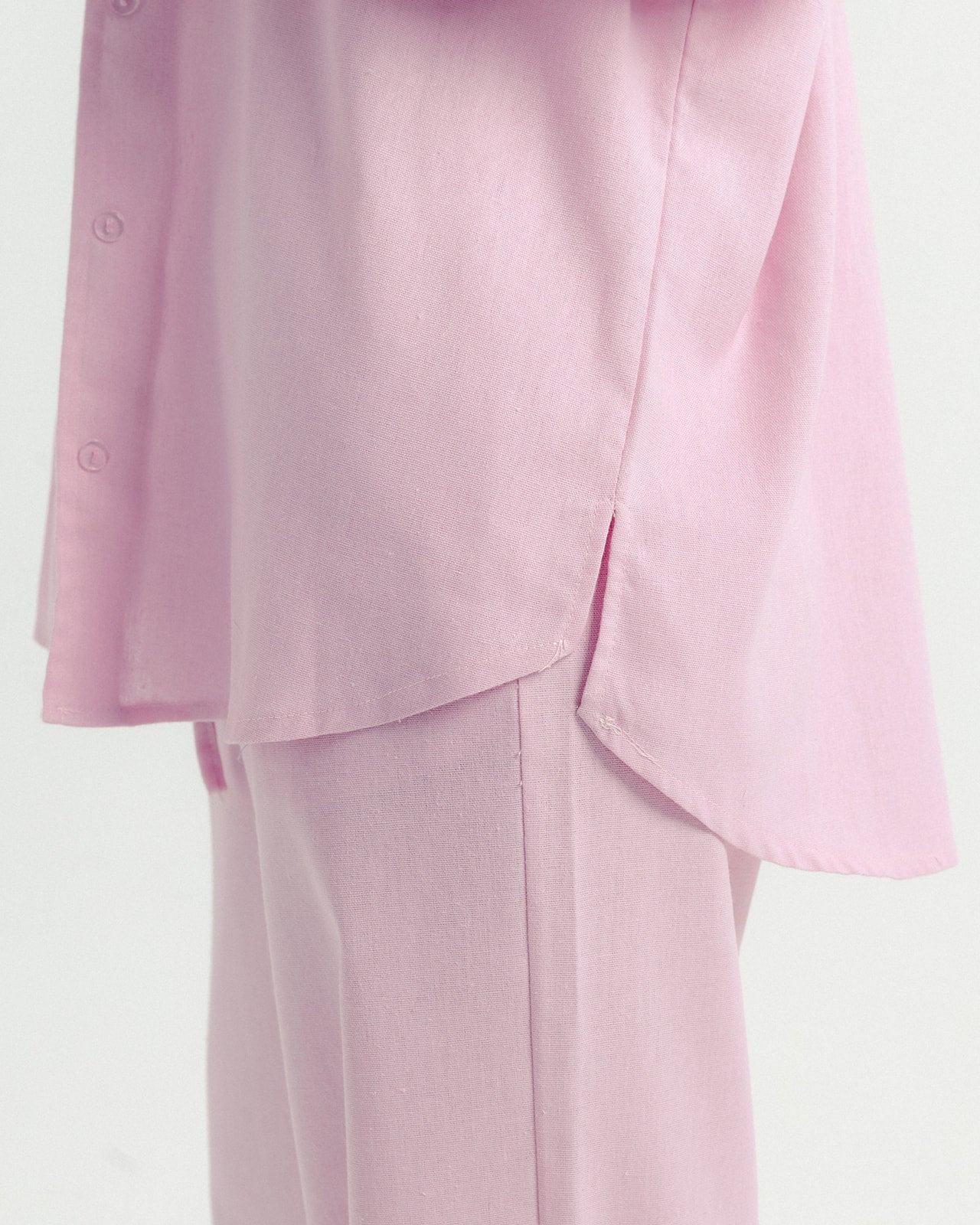 Pink Pure Linen Set