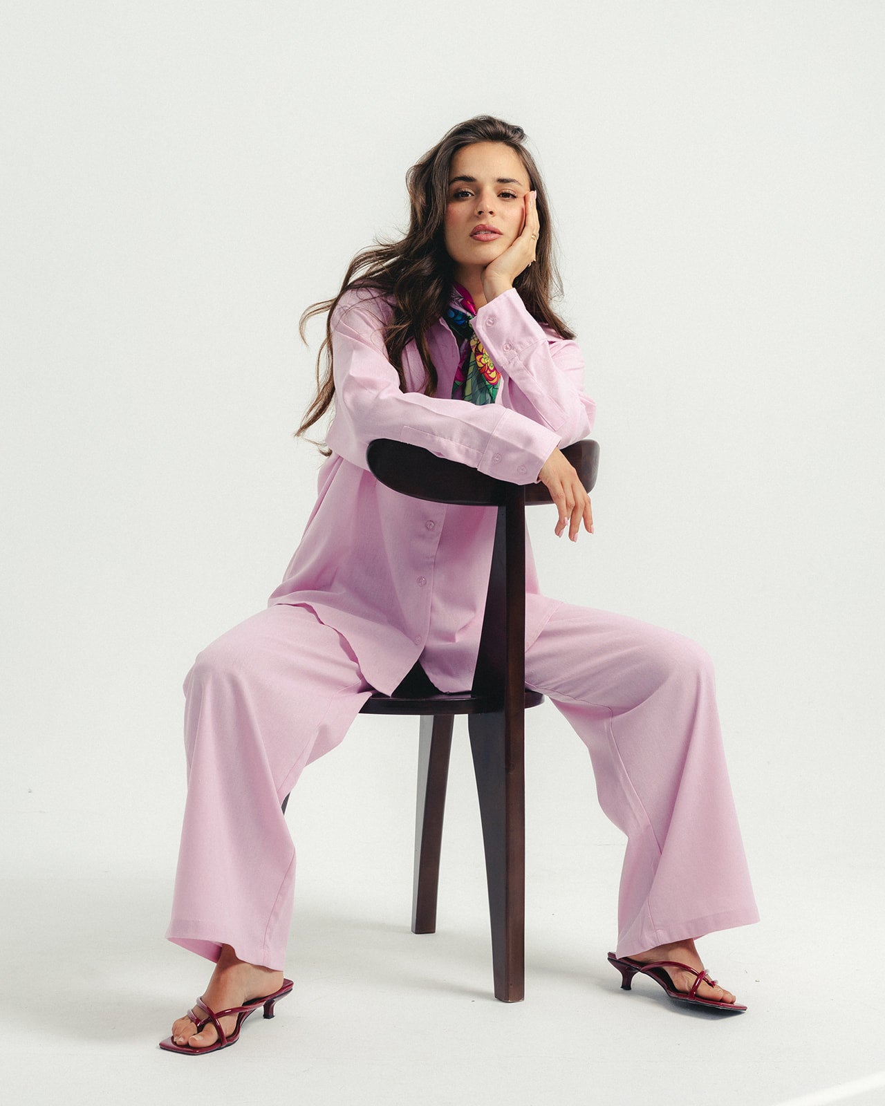 Pink Pure Linen Set