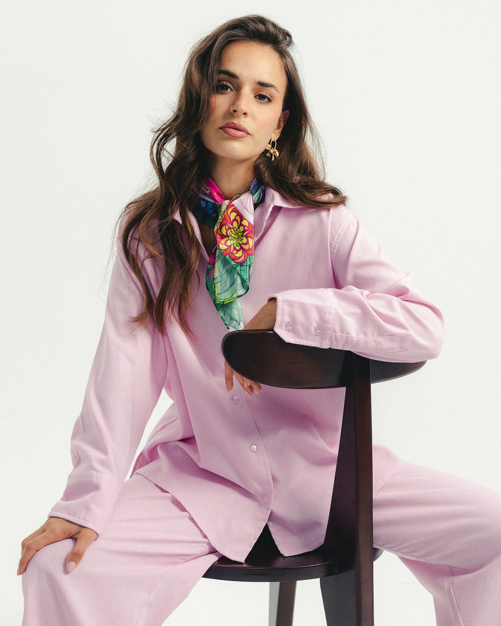 Pink Pure Linen Set