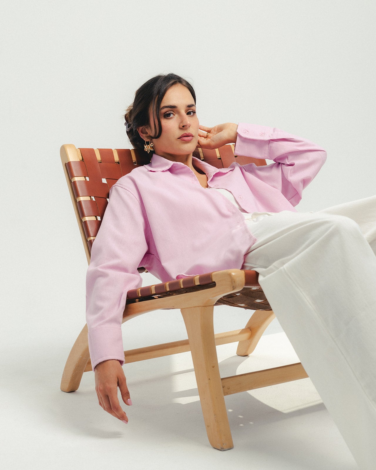 Linen Pink Shirt