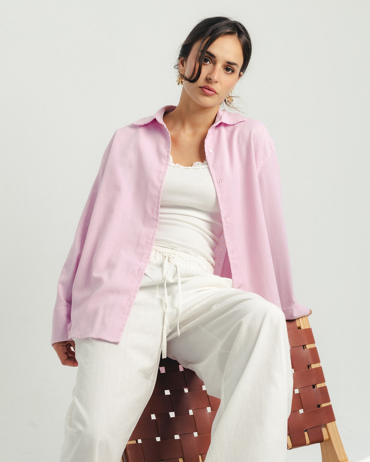 Linen Pink Shirt