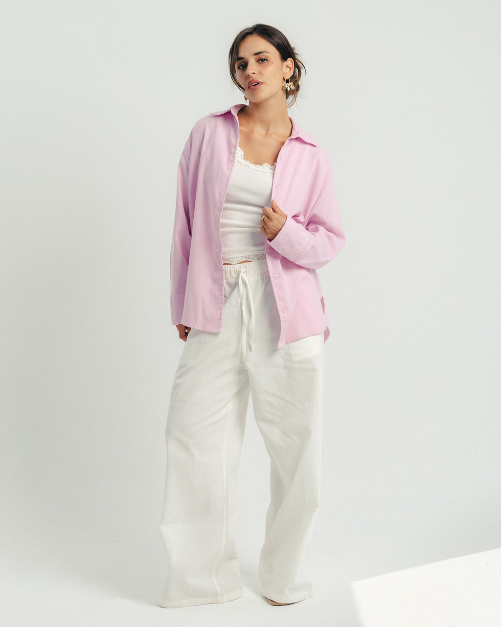 Linen Pink Shirt