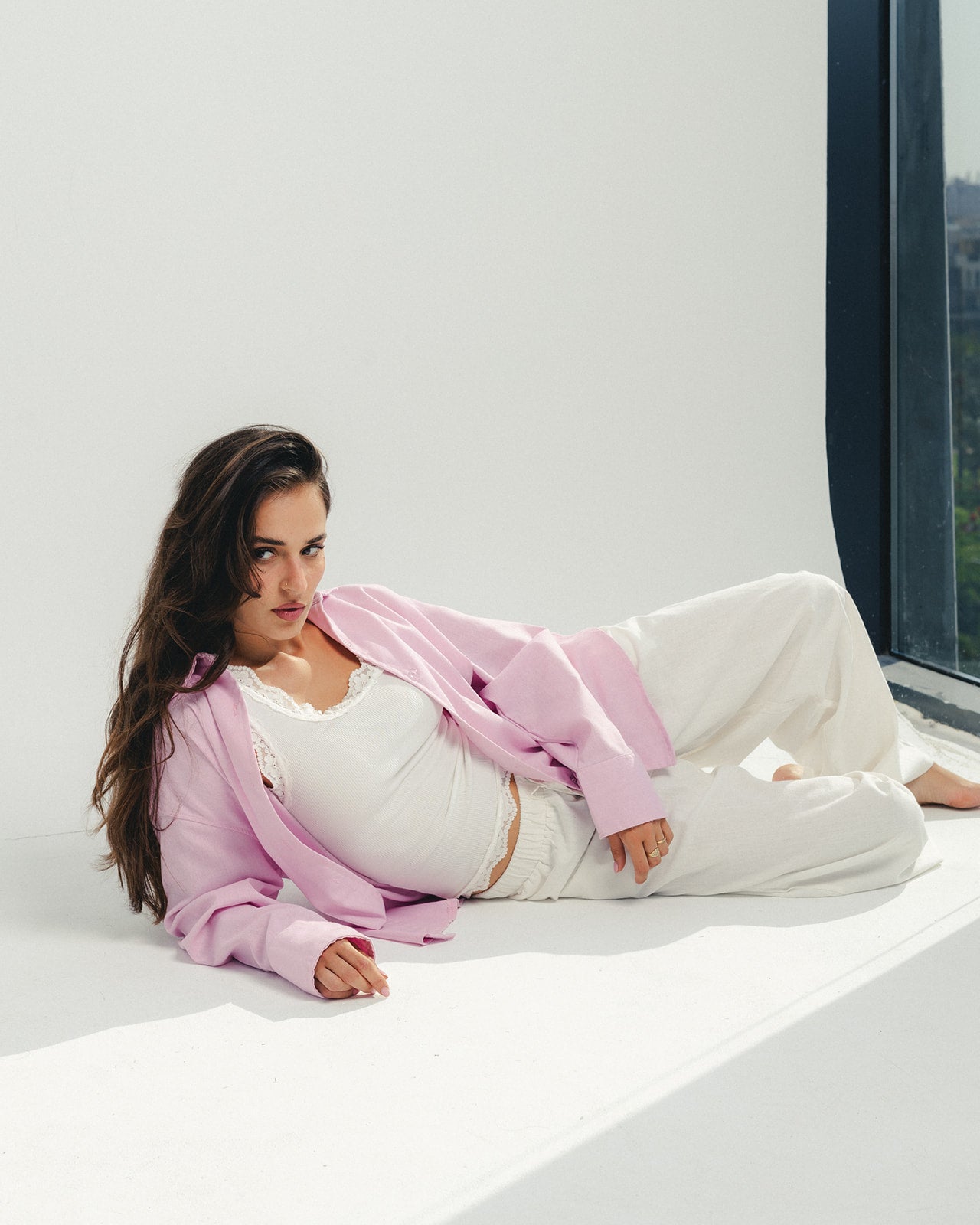Linen Pink Shirt