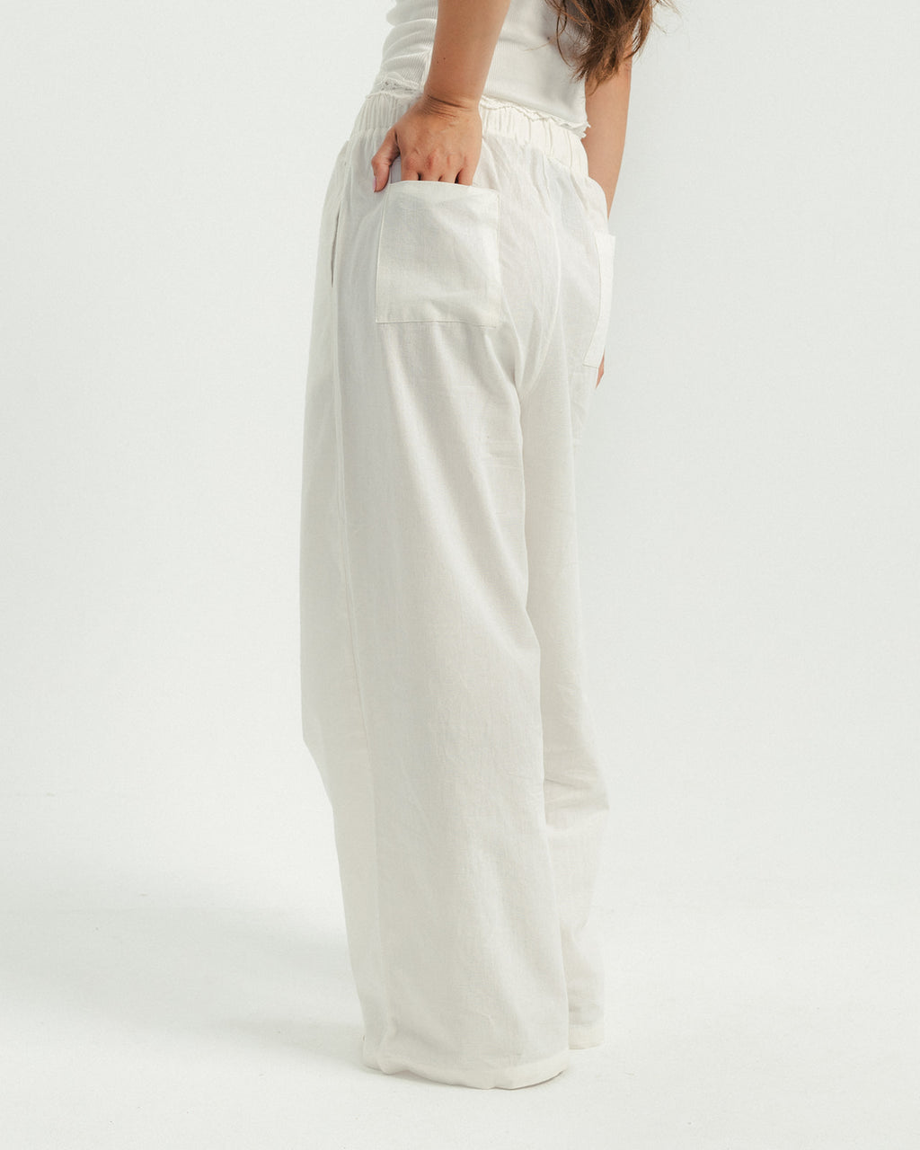 White Linen Pant