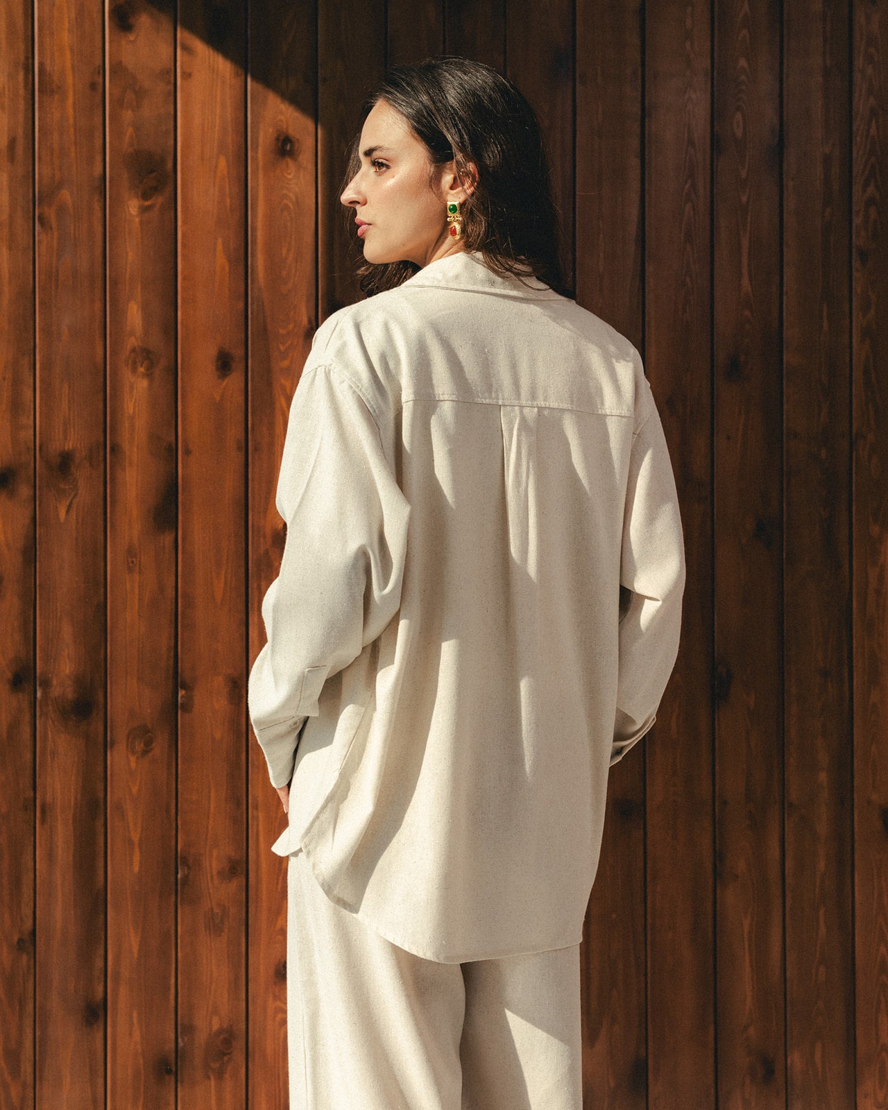 Beige Linen Set