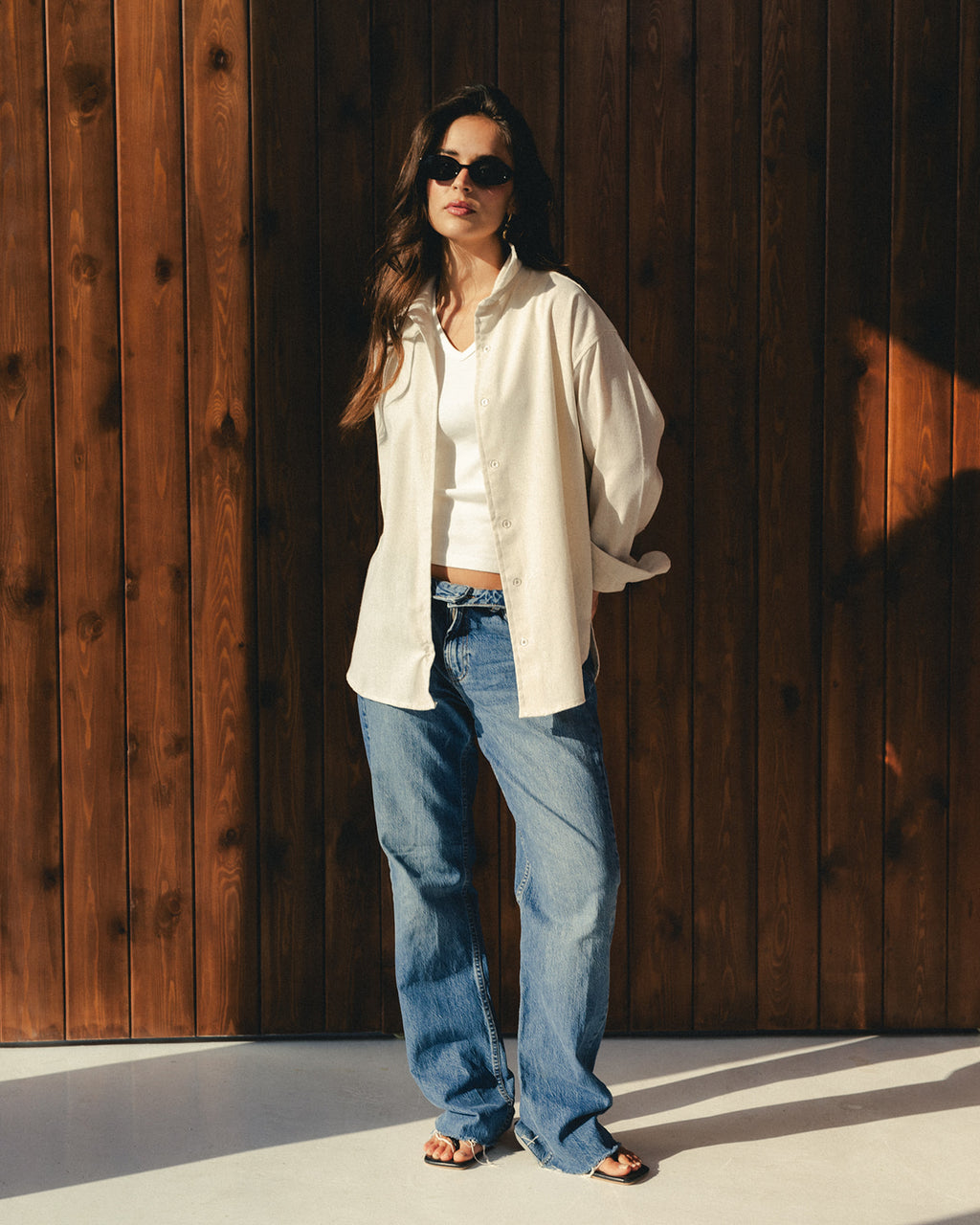 Beige Linen Shirt