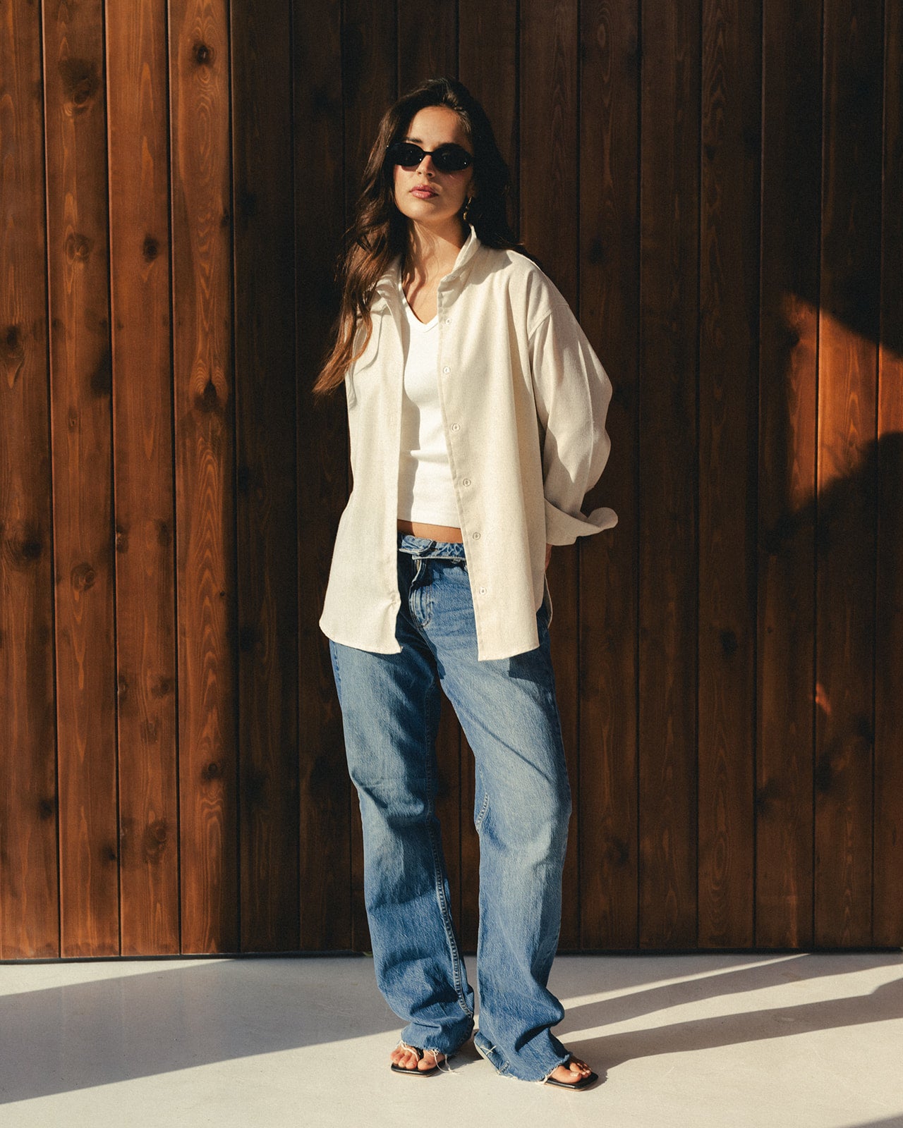 Beige Linen Shirt